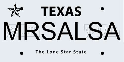 MRSALSA Texas License Plate
