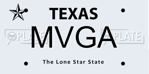 MVGA Texas License Plate