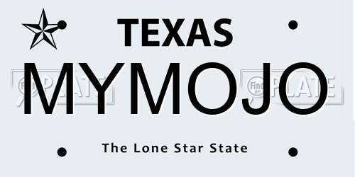 MYMOJO Texas License Plate