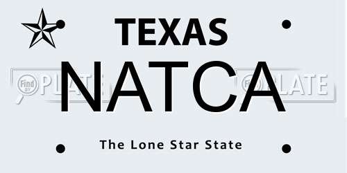 NATCA Texas License Plate