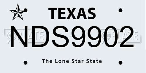 NDS9902 Texas License Plate