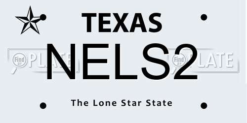 NELS2 Texas License Plate