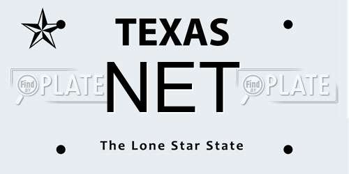 NET Texas License Plate