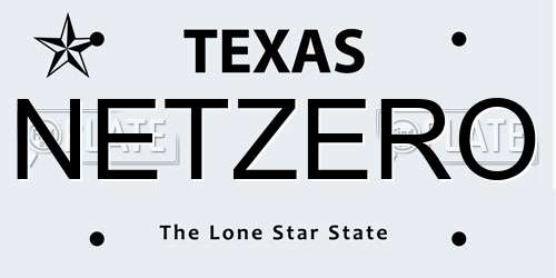 NETZERO Texas License Plate