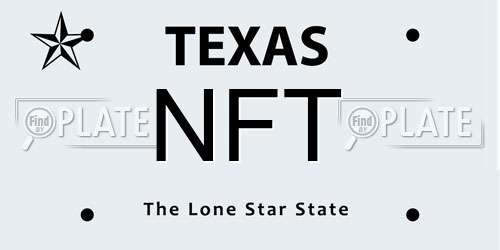 NFT Texas License Plate