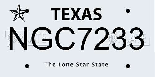 NGC7233 Texas License Plate