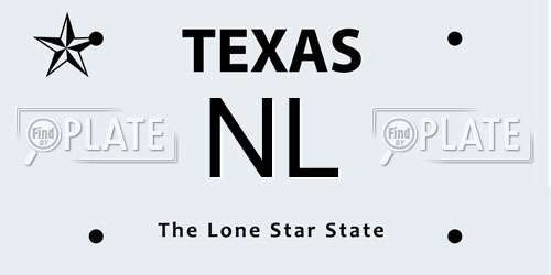 NL Texas License Plate