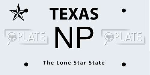 NP Texas License Plate