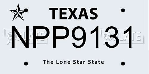 NPP9131 Texas License Plate