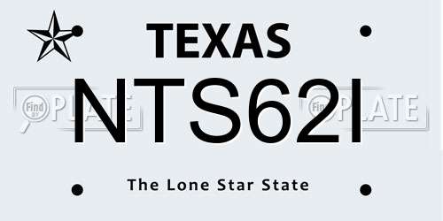 NTS62I Texas License Plate