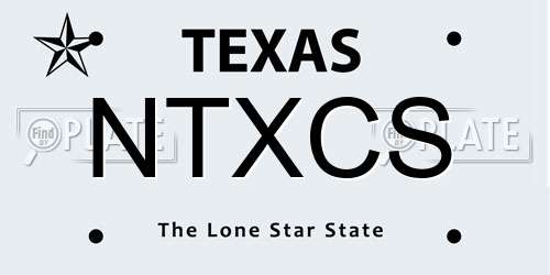 NTXCS Texas License Plate