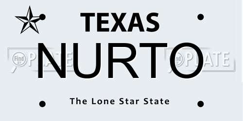 NURTO Texas License Plate