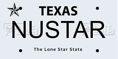 NUSTAR Texas License Plate
