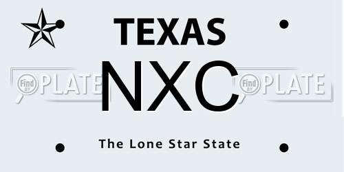 NXC Texas License Plate