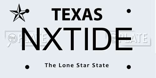 NXTIDE Texas License Plate