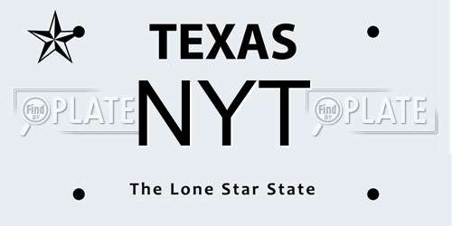 NYT Texas License Plate