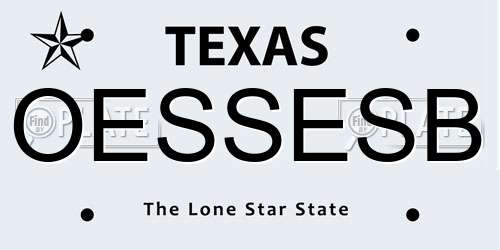 OESSESB Texas License Plate