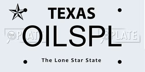 OILSPL Texas License Plate