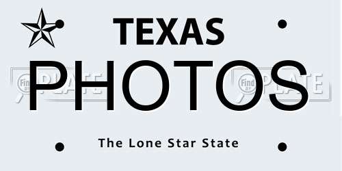 PHOTOS Texas License Plate