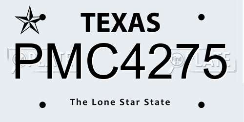 PMC4275 Texas License Plate