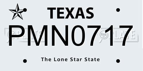 PMN0717 Texas License Plate