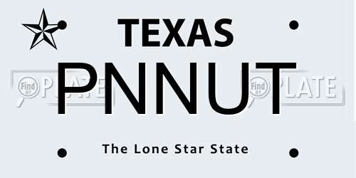 PNNUT Texas License Plate