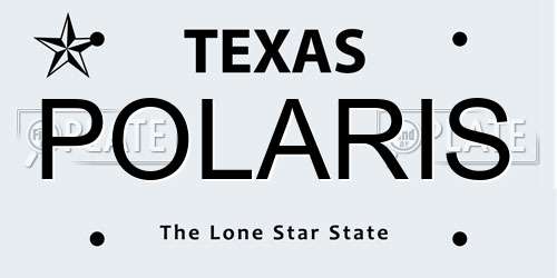 POLARIS Texas License Plate