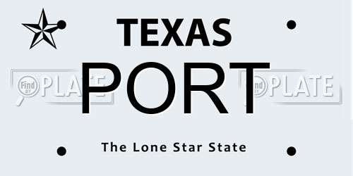 PORT Texas License Plate