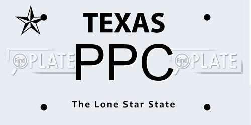PPC Texas License Plate