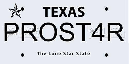 PROST4R Texas License Plate
