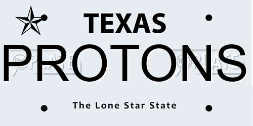 PROTONS Texas License Plate