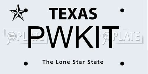 PWKIT Texas License Plate