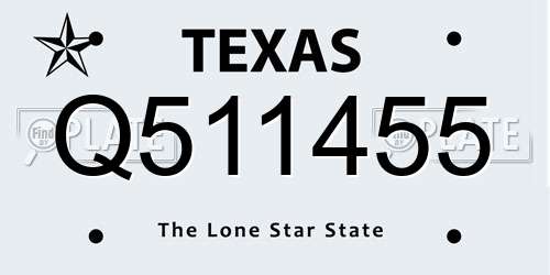 Q511455 Texas License Plate