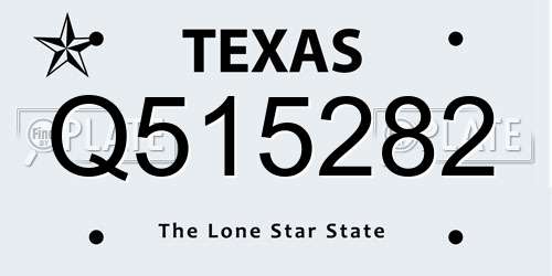Q515282 Texas License Plate