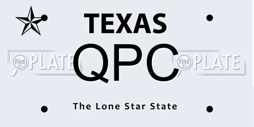 QPC Texas License Plate