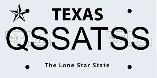 QSSATSS Texas License Plate