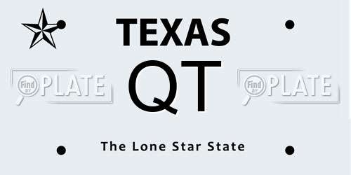 QT Texas License Plate