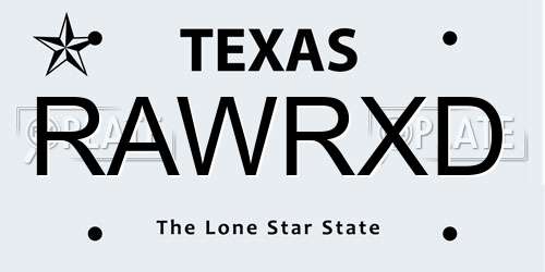RAWRXD Texas License Plate