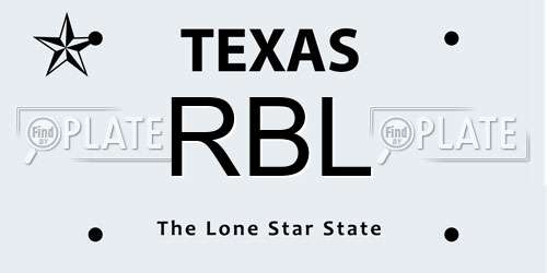 RBL Texas License Plate