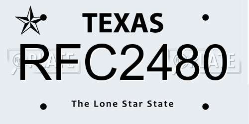 RFC2480 Texas License Plate