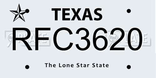RFC3620 Texas License Plate
