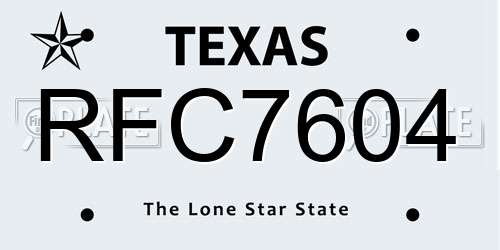 RFC7604 Texas License Plate