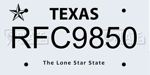 RFC9850 Texas License Plate