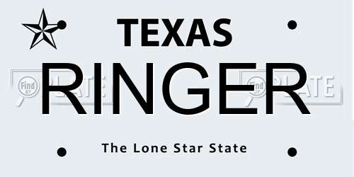 RINGER Texas License Plate
