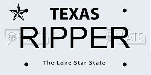 RIPPER Texas License Plate