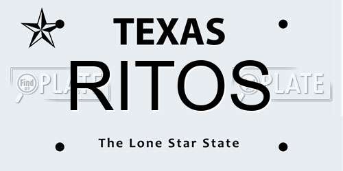 RITOS Texas License Plate