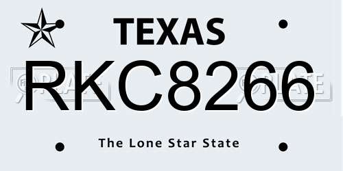 RKC8266 Texas License Plate