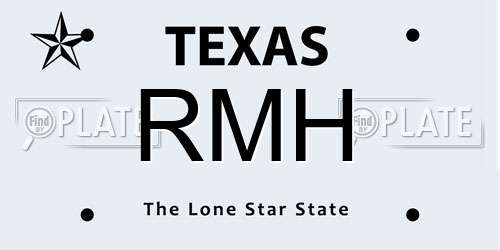 RMH Texas License Plate