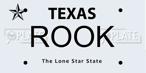 ROOK Texas License Plate