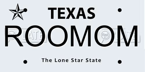 ROOMOM Texas License Plate